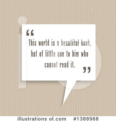 Royalty-Free (RF) Quote Clipart Illustration by KJ Pargeter - Stock Sample #1388968