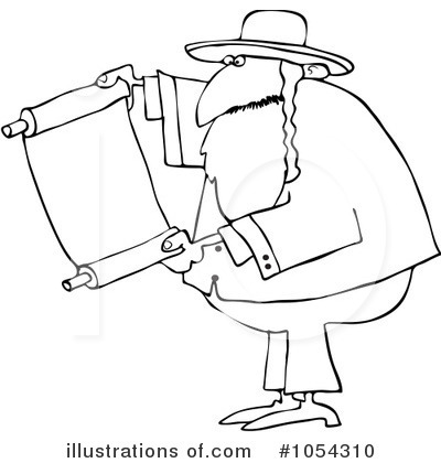 Royalty-Free (RF) Rabbi Clipart Illustration by djart - Stock Sample #1054310
