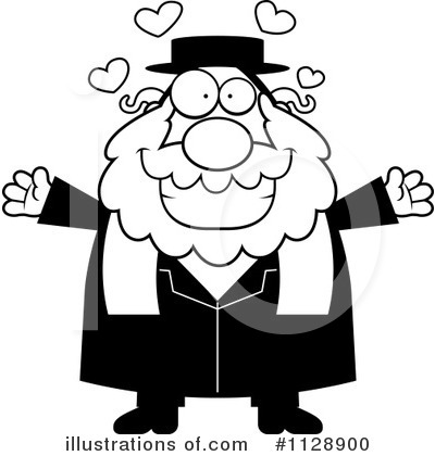 Royalty-Free (RF) Rabbi Clipart Illustration by Cory Thoman - Stock Sample #1128900