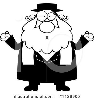Royalty-Free (RF) Rabbi Clipart Illustration by Cory Thoman - Stock Sample #1128905