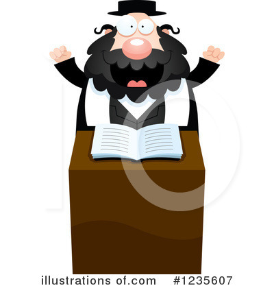Royalty-Free (RF) Rabbi Clipart Illustration by Cory Thoman - Stock Sample #1235607