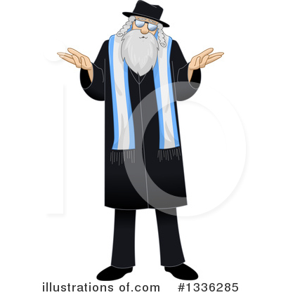 Royalty-Free (RF) Rabbi Clipart Illustration by Liron Peer - Stock Sample #1336285