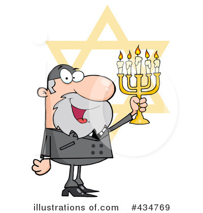 Royalty-Free (RF) Rabbi Clipart Illustration by Hit Toon - Stock Sample #434769