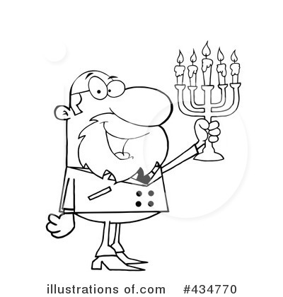Royalty-Free (RF) Rabbi Clipart Illustration by Hit Toon - Stock Sample #434770