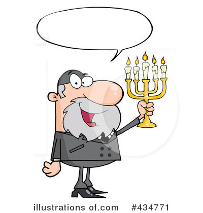 Royalty-Free (RF) Rabbi Clipart Illustration by Hit Toon - Stock Sample #434771