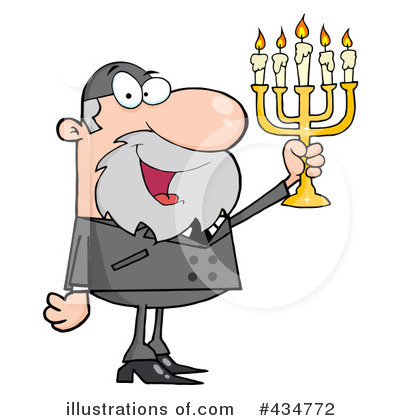 Royalty-Free (RF) Rabbi Clipart Illustration by Hit Toon - Stock Sample #434772