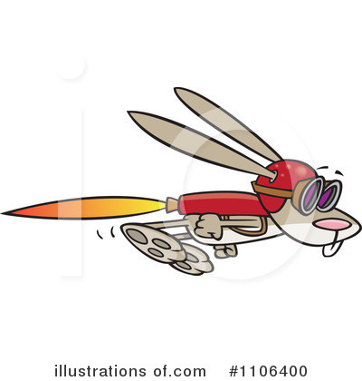 Royalty-Free (RF) Rabbit Clipart Illustration by toonaday - Stock Sample #1106400