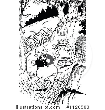 Bunny Clipart #1120583 by Prawny Vintage