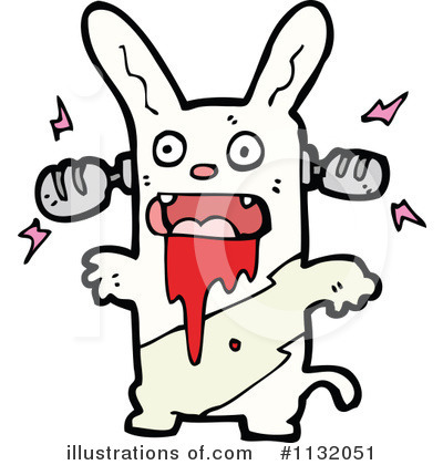 Royalty-Free (RF) Rabbit Clipart Illustration by lineartestpilot - Stock Sample #1132051
