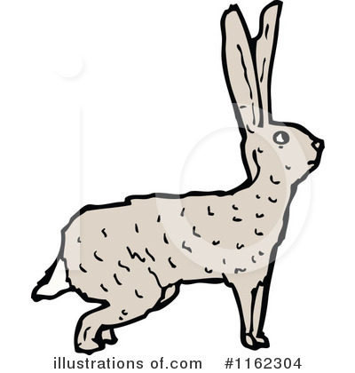 Royalty-Free (RF) Rabbit Clipart Illustration by lineartestpilot - Stock Sample #1162304