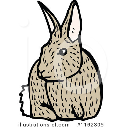 Royalty-Free (RF) Rabbit Clipart Illustration by lineartestpilot - Stock Sample #1162305