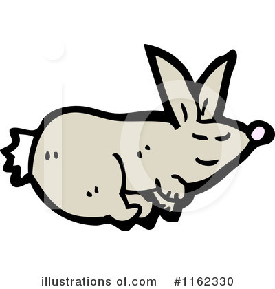 Royalty-Free (RF) Rabbit Clipart Illustration by lineartestpilot - Stock Sample #1162330