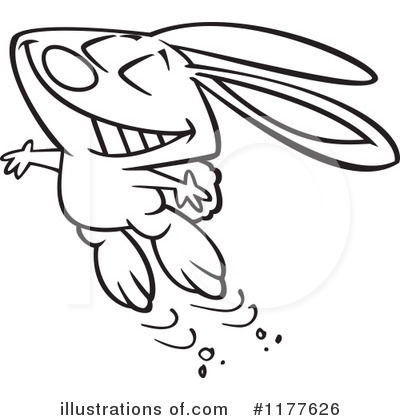 Royalty-Free (RF) Rabbit Clipart Illustration by toonaday - Stock Sample #1177626