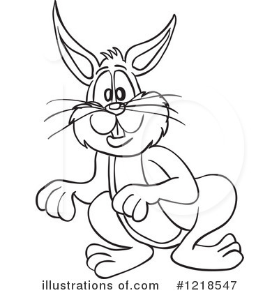 Royalty-Free (RF) Rabbit Clipart Illustration by LaffToon - Stock Sample #1218547