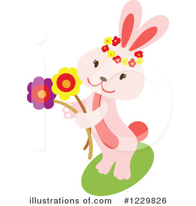 Royalty-Free (RF) Rabbit Clipart Illustration by Cherie Reve - Stock Sample #1229826