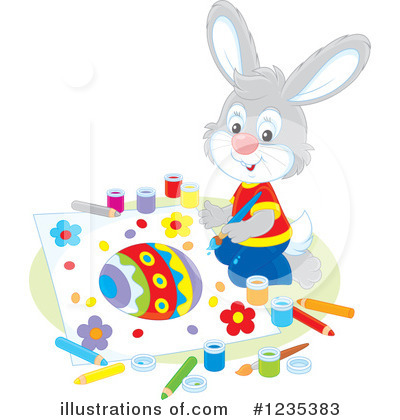 Royalty-Free (RF) Rabbit Clipart Illustration by Alex Bannykh - Stock Sample #1235383