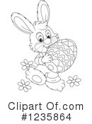 Rabbit Clipart #1235864 by Alex Bannykh