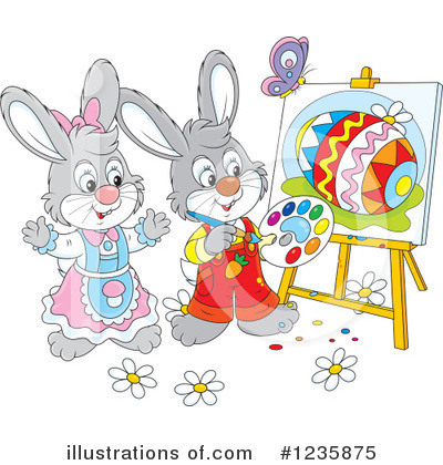 Royalty-Free (RF) Rabbit Clipart Illustration by Alex Bannykh - Stock Sample #1235875