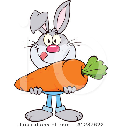 Royalty-Free (RF) Rabbit Clipart Illustration by Hit Toon - Stock Sample #1237622