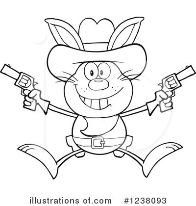 Royalty-Free (RF) Rabbit Clipart Illustration by Hit Toon - Stock Sample #1238093