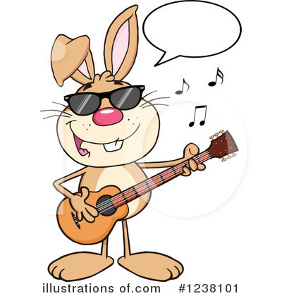 Royalty-Free (RF) Rabbit Clipart Illustration by Hit Toon - Stock Sample #1238101