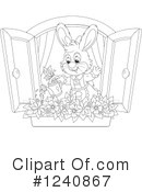 Rabbit Clipart #1240867 by Alex Bannykh