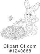 Rabbit Clipart #1240868 by Alex Bannykh