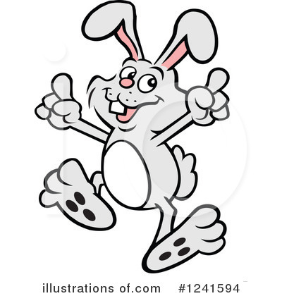 Royalty-Free (RF) Rabbit Clipart Illustration by Johnny Sajem - Stock Sample #1241594