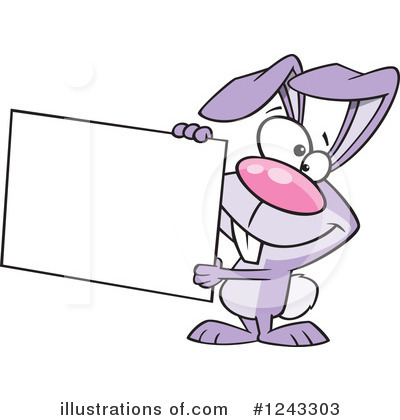 Royalty-Free (RF) Rabbit Clipart Illustration by toonaday - Stock Sample #1243303