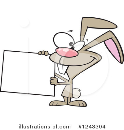Royalty-Free (RF) Rabbit Clipart Illustration by toonaday - Stock Sample #1243304