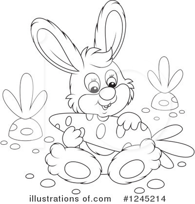 Royalty-Free (RF) Rabbit Clipart Illustration by Alex Bannykh - Stock Sample #1245214