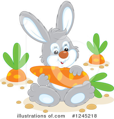 Royalty-Free (RF) Rabbit Clipart Illustration by Alex Bannykh - Stock Sample #1245218