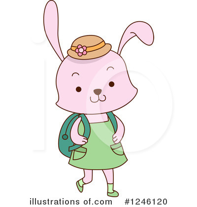 Royalty-Free (RF) Rabbit Clipart Illustration by BNP Design Studio - Stock Sample #1246120