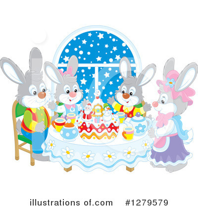 Royalty-Free (RF) Rabbit Clipart Illustration by Alex Bannykh - Stock Sample #1279579