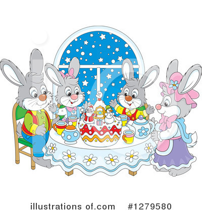 Royalty-Free (RF) Rabbit Clipart Illustration by Alex Bannykh - Stock Sample #1279580