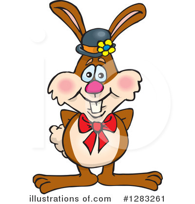 Easter Bunny Clipart #1283261 by Dennis Holmes Designs