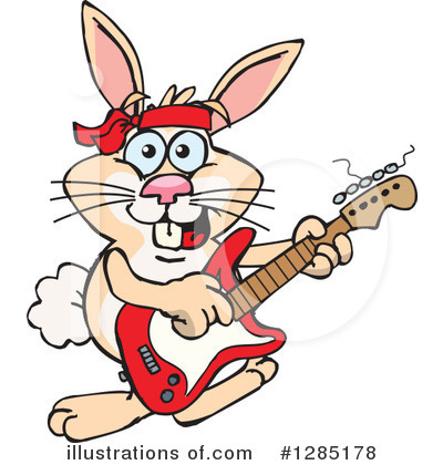 Royalty-Free (RF) Rabbit Clipart Illustration by Dennis Holmes Designs - Stock Sample #1285178
