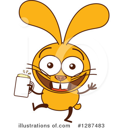 Royalty-Free (RF) Rabbit Clipart Illustration by Zooco - Stock Sample #1287483