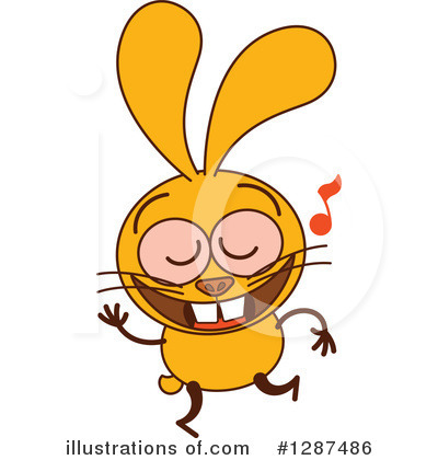 Royalty-Free (RF) Rabbit Clipart Illustration by Zooco - Stock Sample #1287486