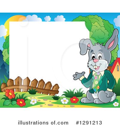 Royalty-Free (RF) Rabbit Clipart Illustration by visekart - Stock Sample #1291213
