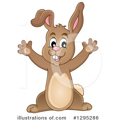 Royalty-Free (RF) Rabbit Clipart Illustration by visekart - Stock Sample #1295286