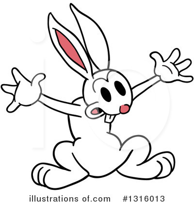 Royalty-Free (RF) Rabbit Clipart Illustration by LaffToon - Stock Sample #1316013