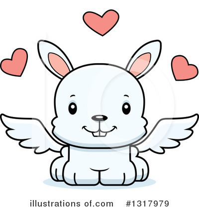 Rabbit Cupid Clipart #1317979 by Cory Thoman