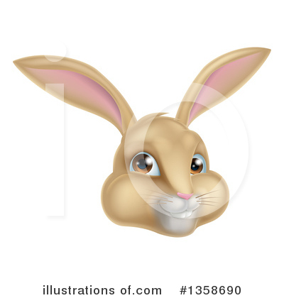 Easter Bunny Clipart #1358690 by AtStockIllustration