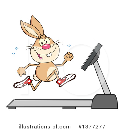 Royalty-Free (RF) Rabbit Clipart Illustration by Hit Toon - Stock Sample #1377277