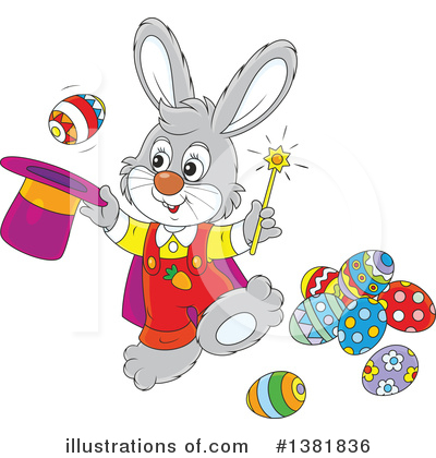 Easter Bunny Clipart #1381836 by Alex Bannykh