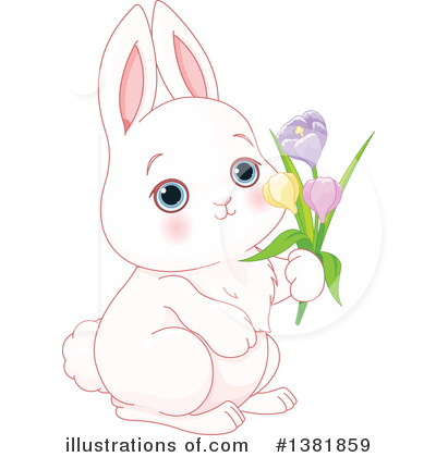 Royalty-Free (RF) Rabbit Clipart Illustration by Pushkin - Stock Sample #1381859