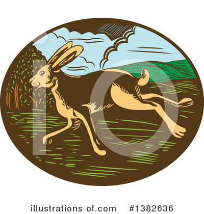Royalty-Free (RF) Rabbit Clipart Illustration by patrimonio - Stock Sample #1382636