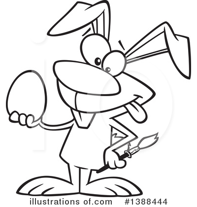 Royalty-Free (RF) Rabbit Clipart Illustration by toonaday - Stock Sample #1388444