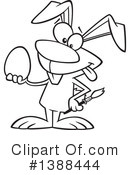 Rabbit Clipart #1388444 by toonaday